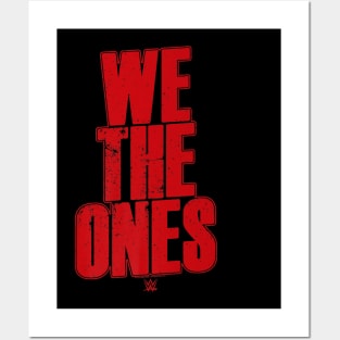 The Bloodline We The Ones Big Red Distressed Text Logo Posters and Art